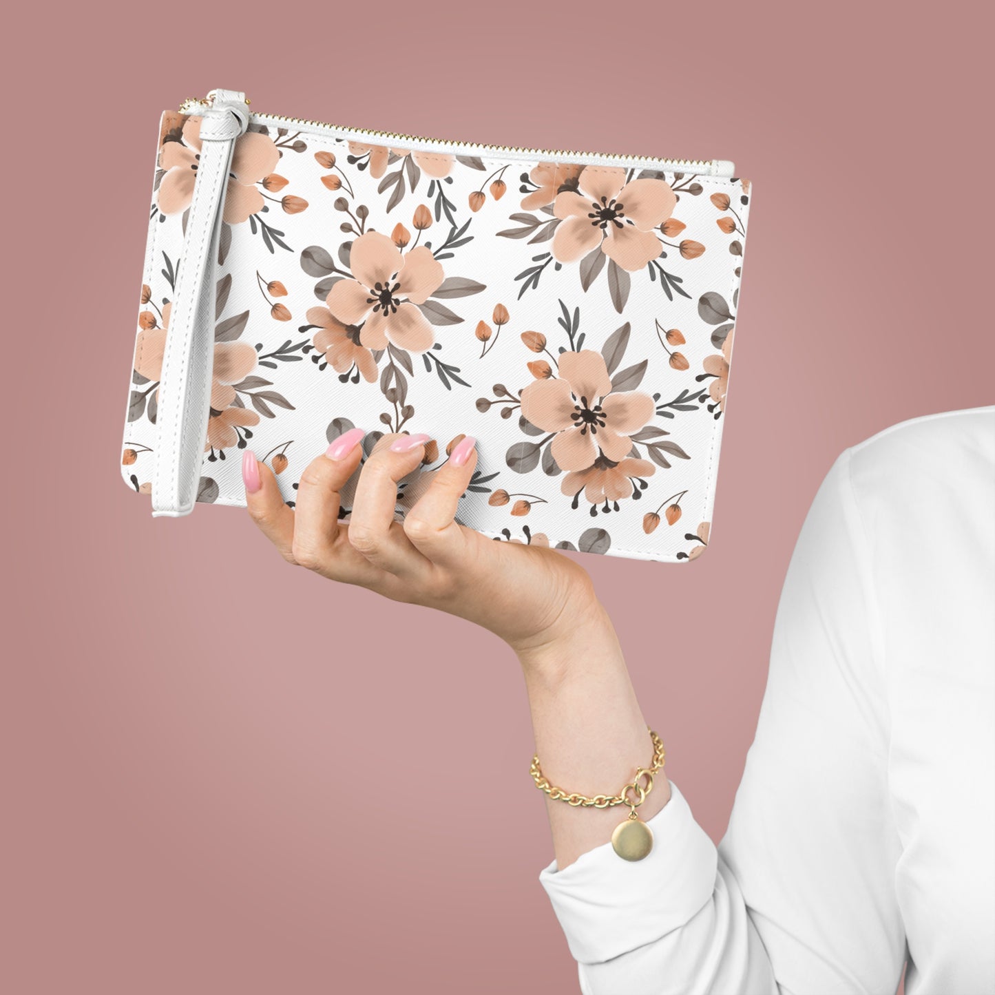 Vintage Flower Clutch Bag