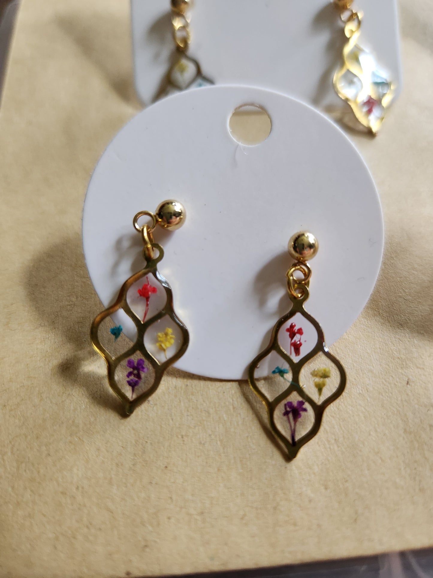 Floral Drop Earrings