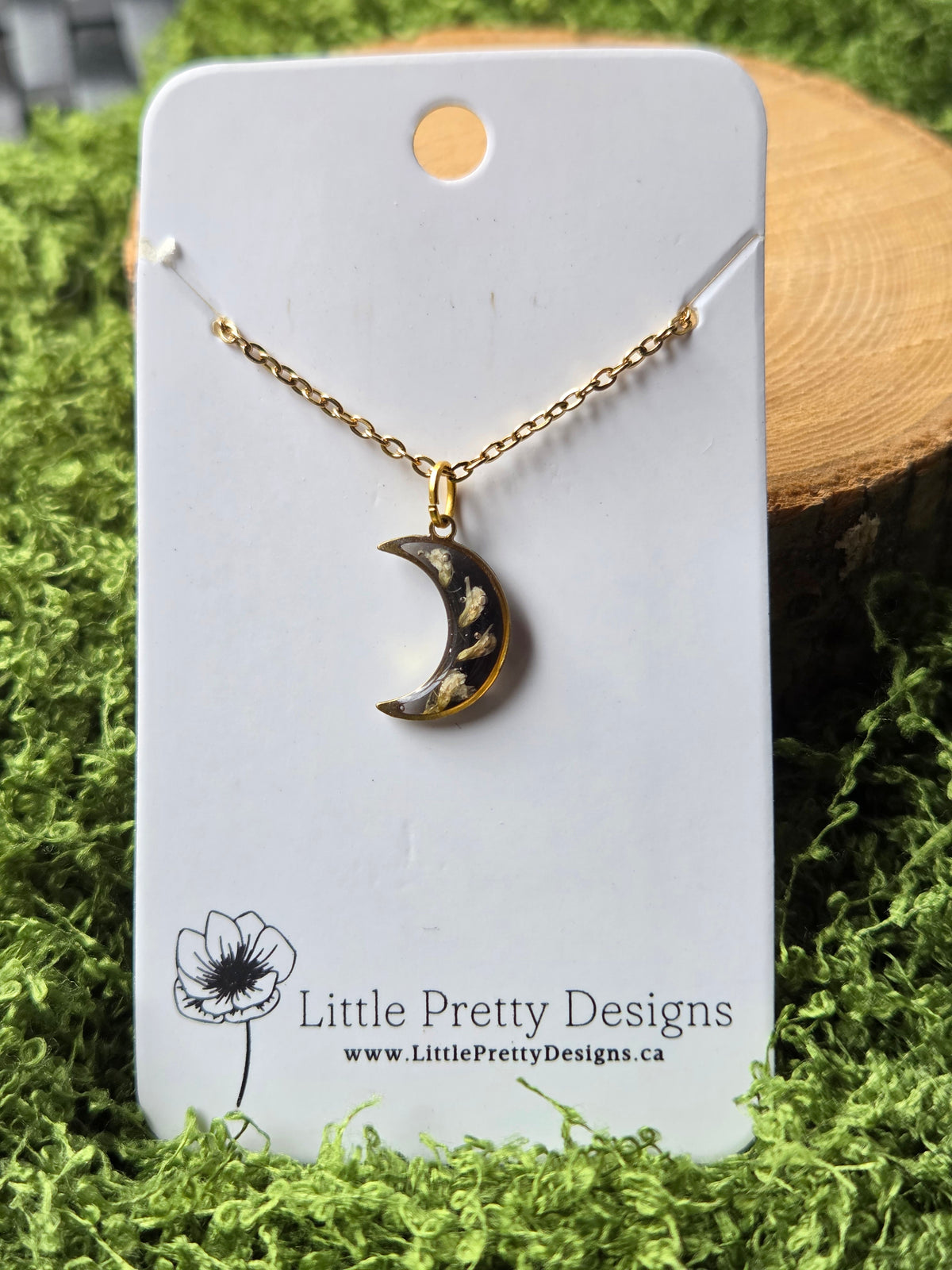 Mini moon Flower Necklace