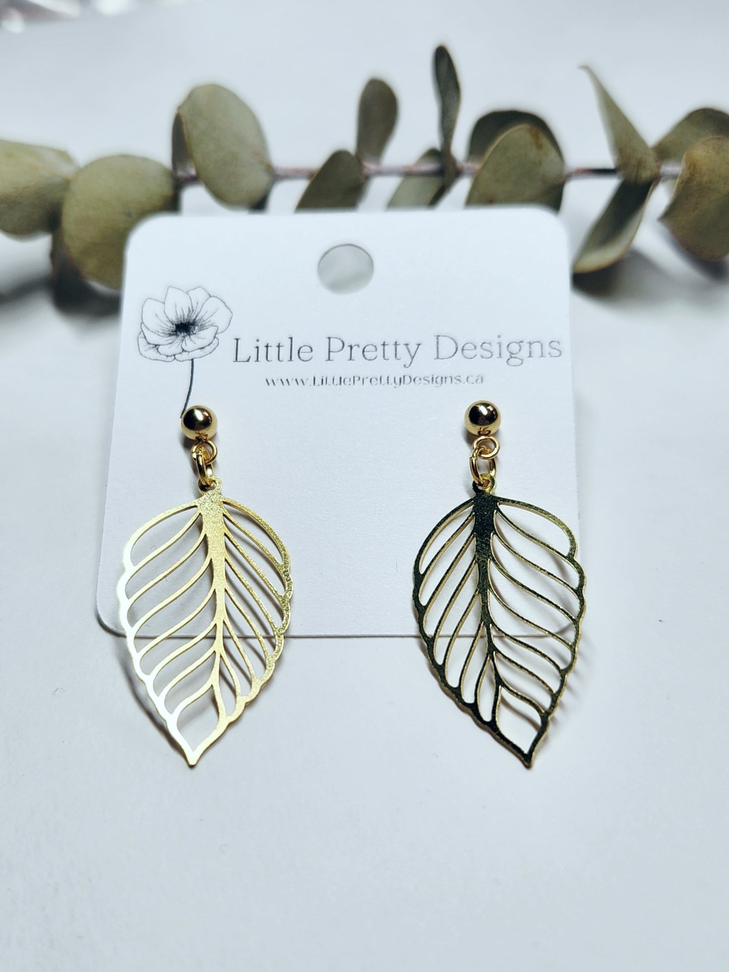 Brass Drop Earrings
