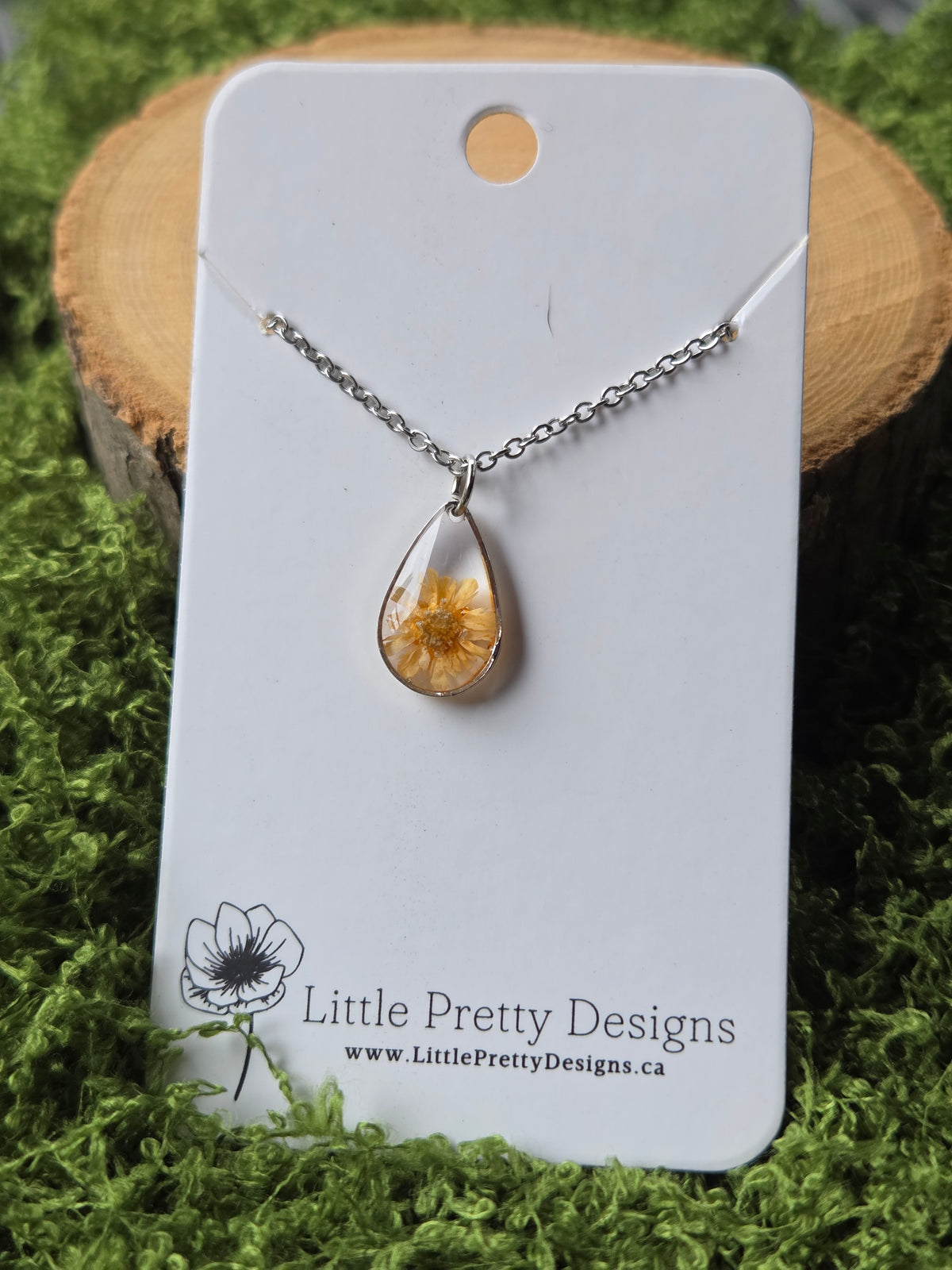 Pressed Flower Necklace