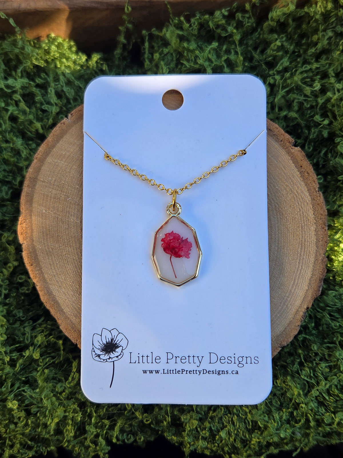 Octagon Flower Necklace