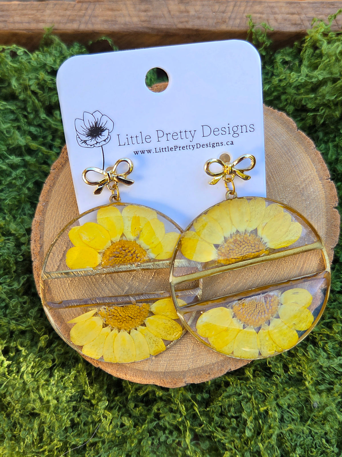 Large Drop Floral Earrings