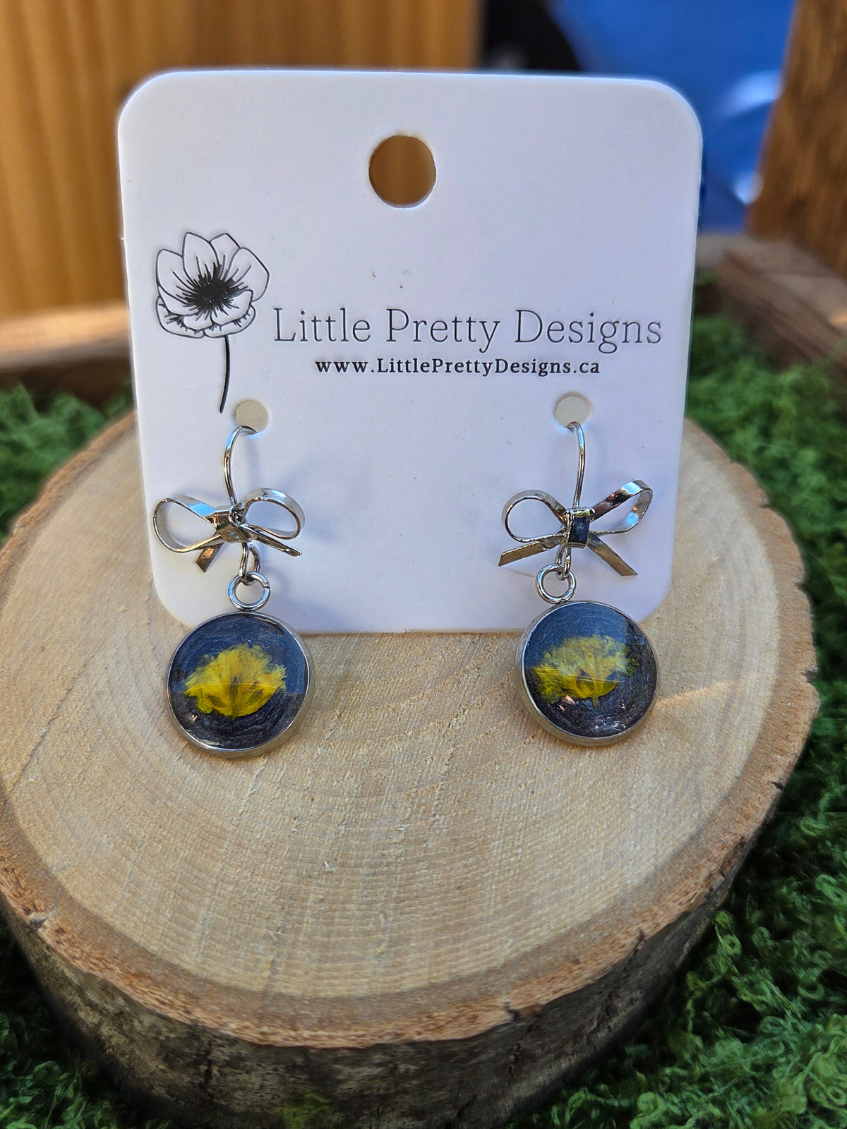 Pressed Flower Earrings