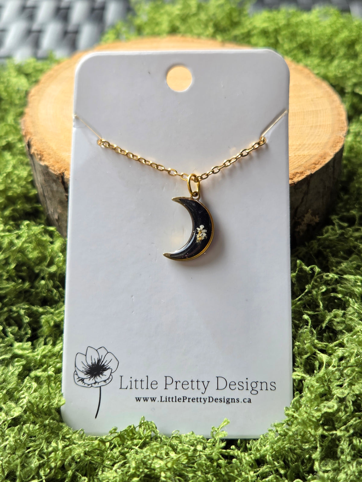 Mini moon Flower Necklace