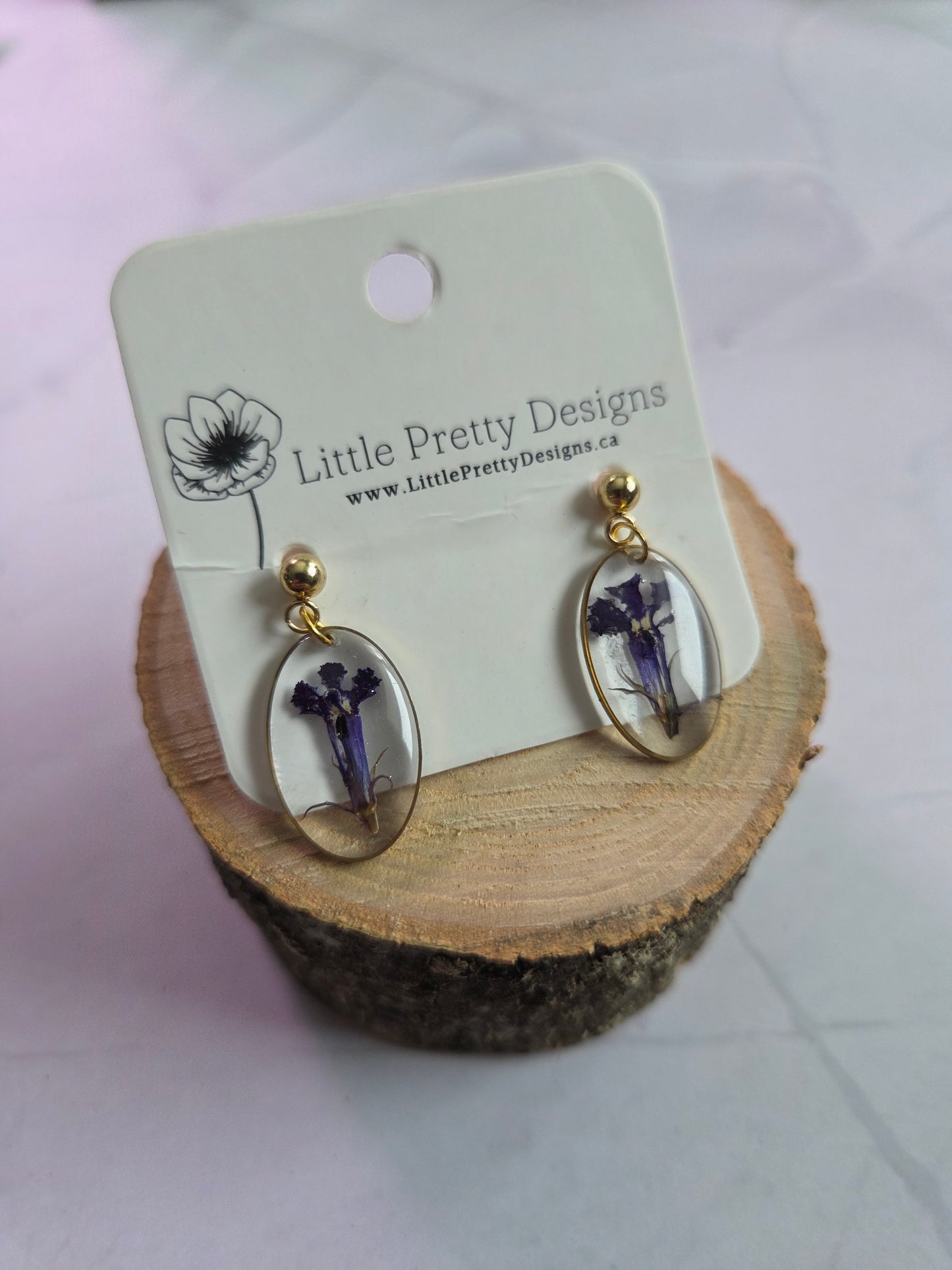 Pressed Flower Earrings