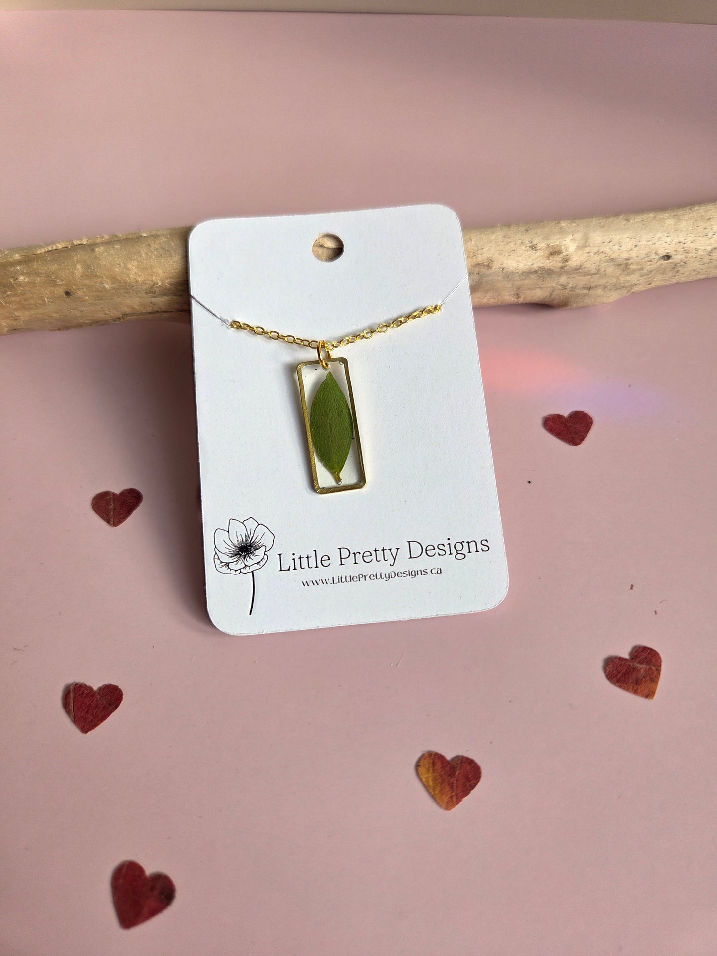 Pressed Flower Necklace