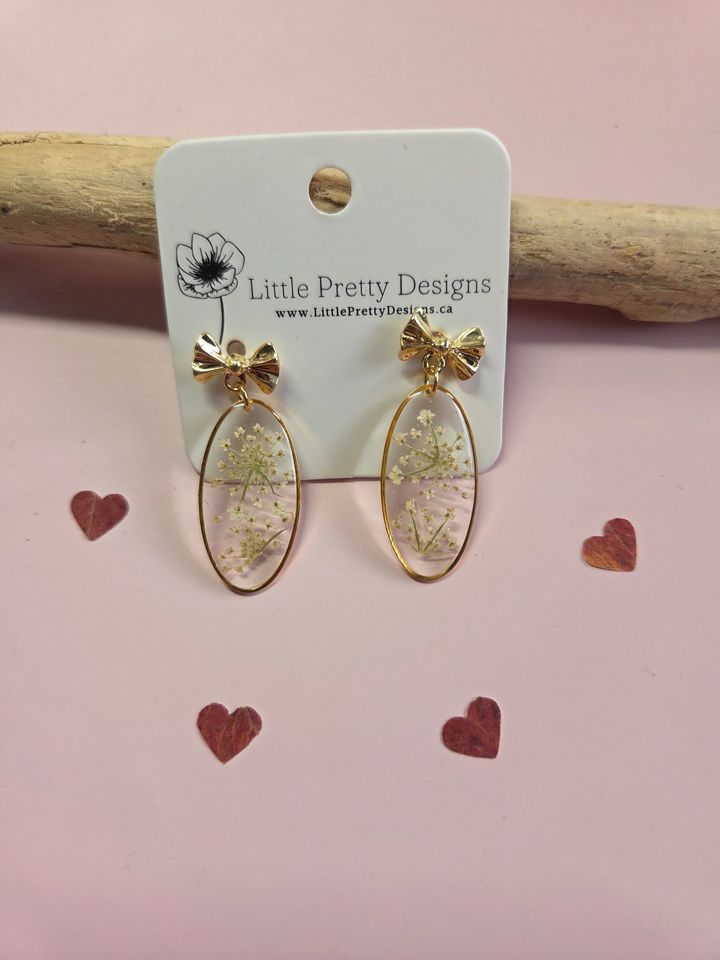 Pressed Flower Earrings