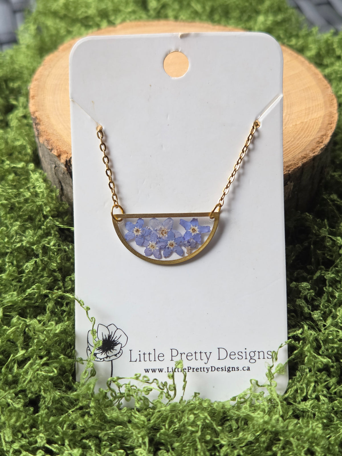 Pressed Flower Necklace