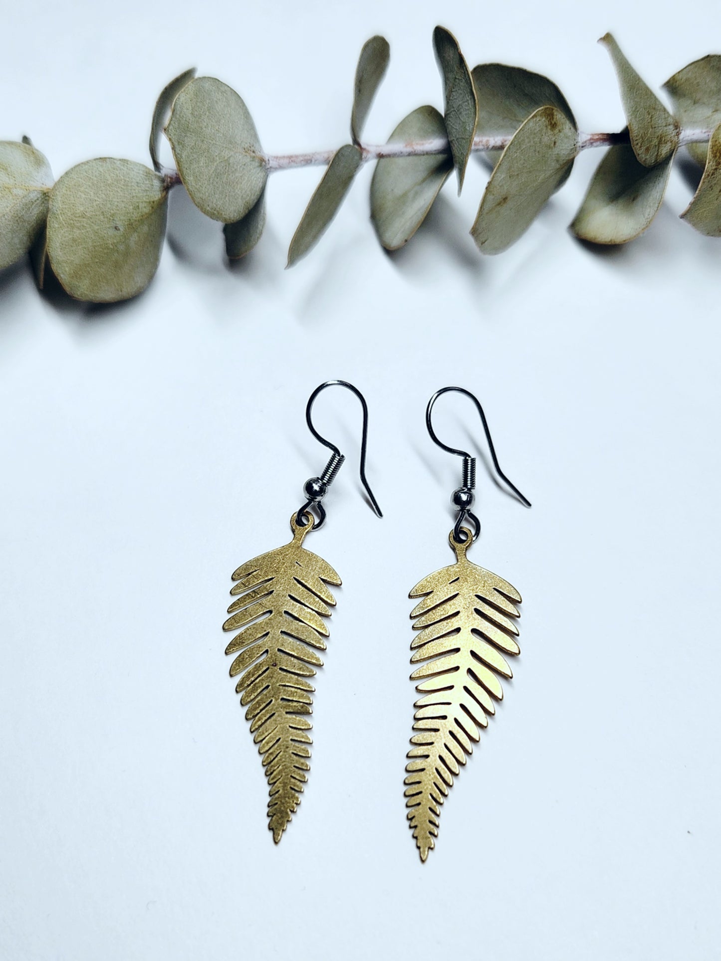 Brass Drop Earrings