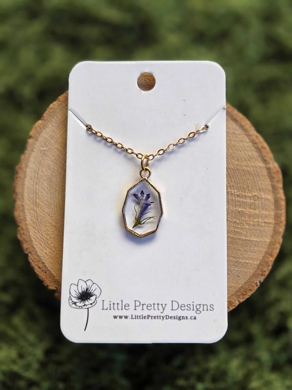 Pressed Flower Necklace