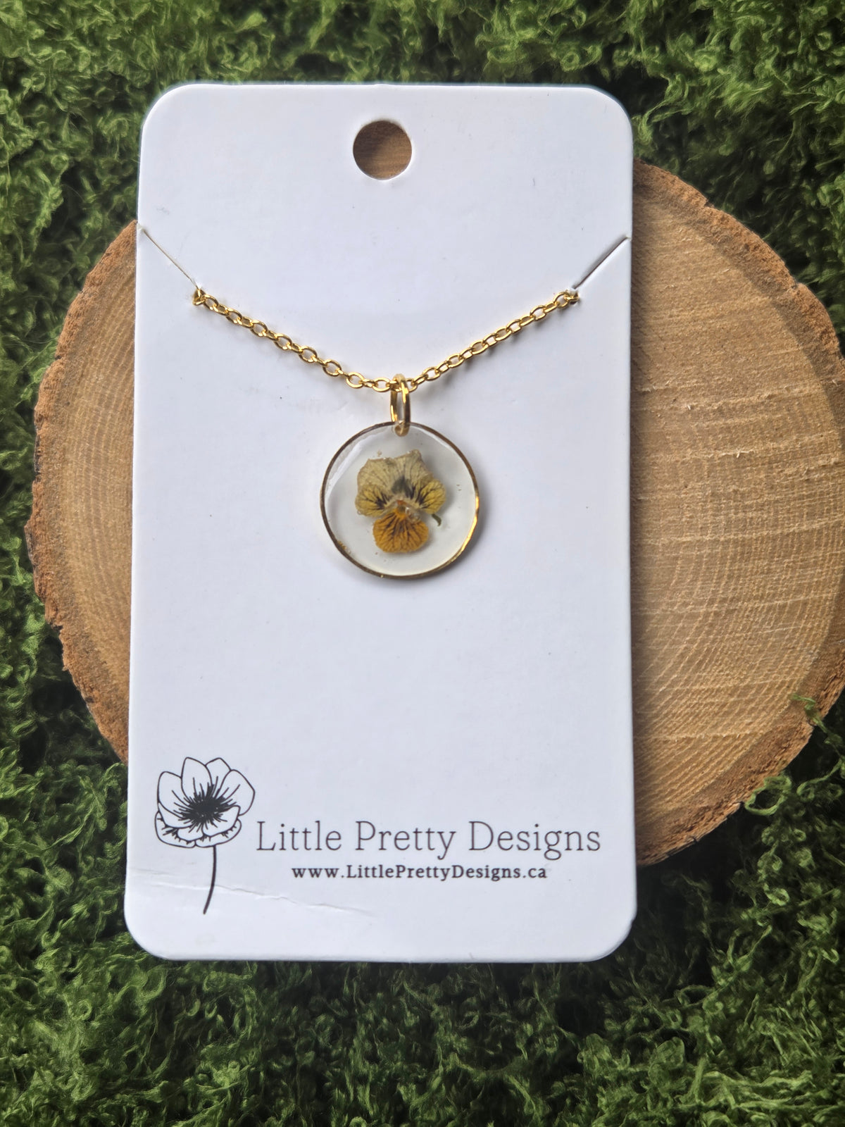 Pressed Flower Necklace