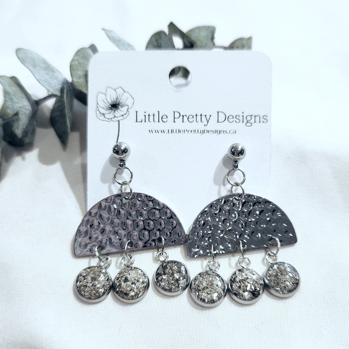 Stainless Steel Drop Earrings