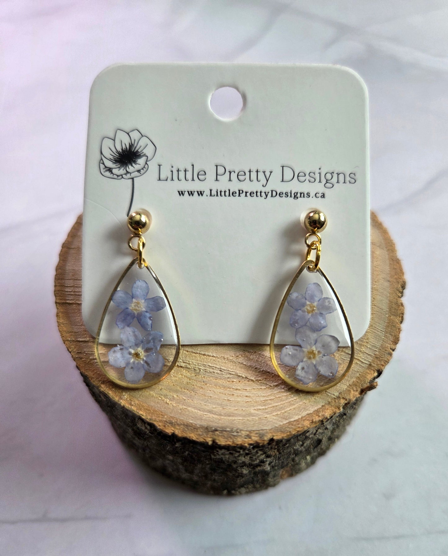 Pressed Flower Earrings