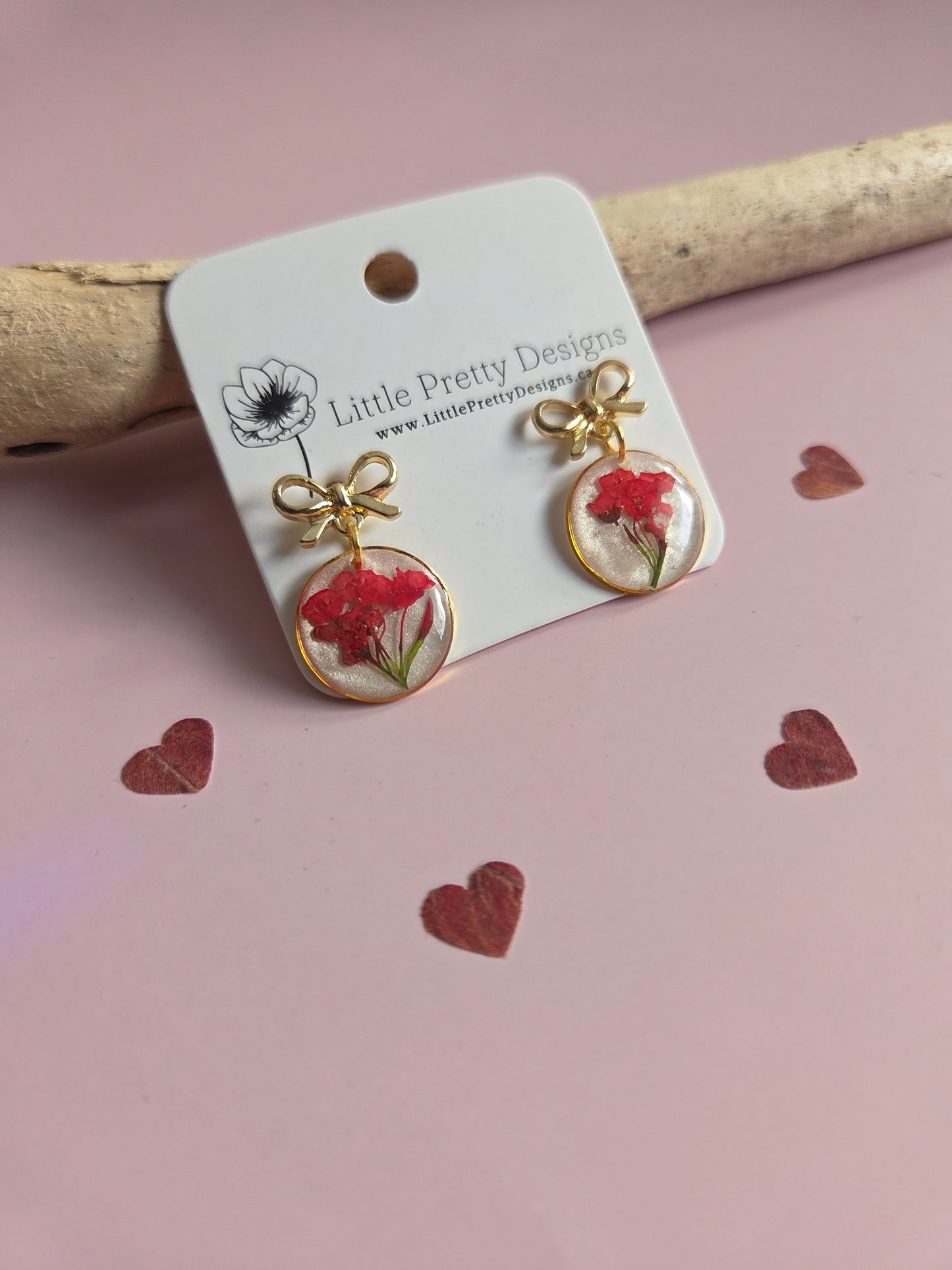 Pressed Flower Earrings