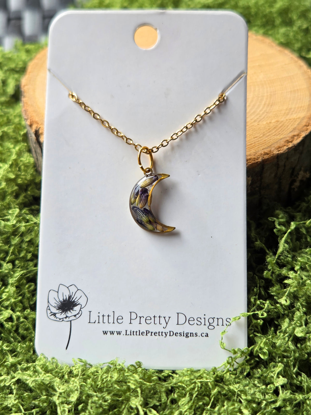 Mini moon Flower Necklace