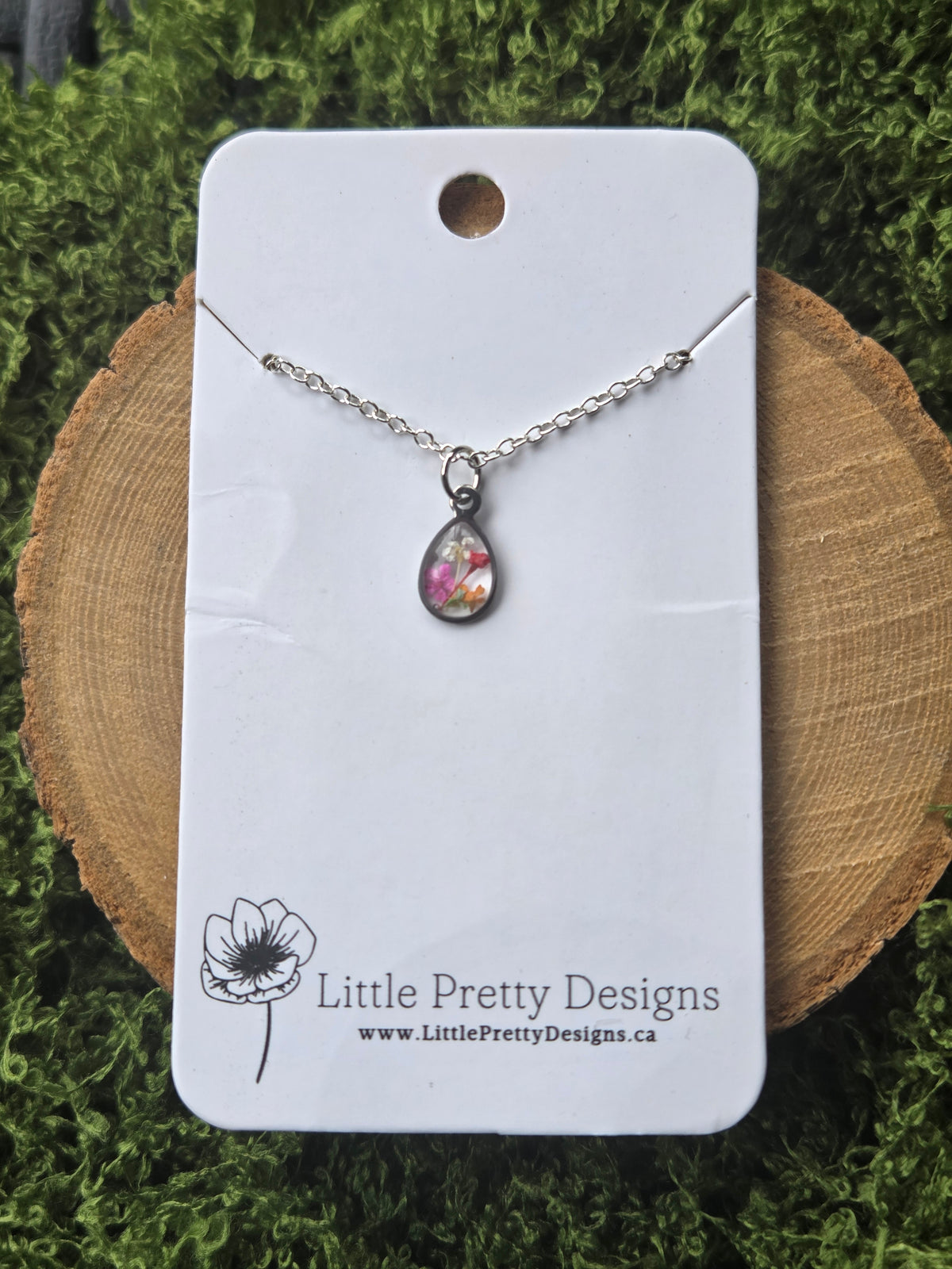 Pressed Flower Necklace