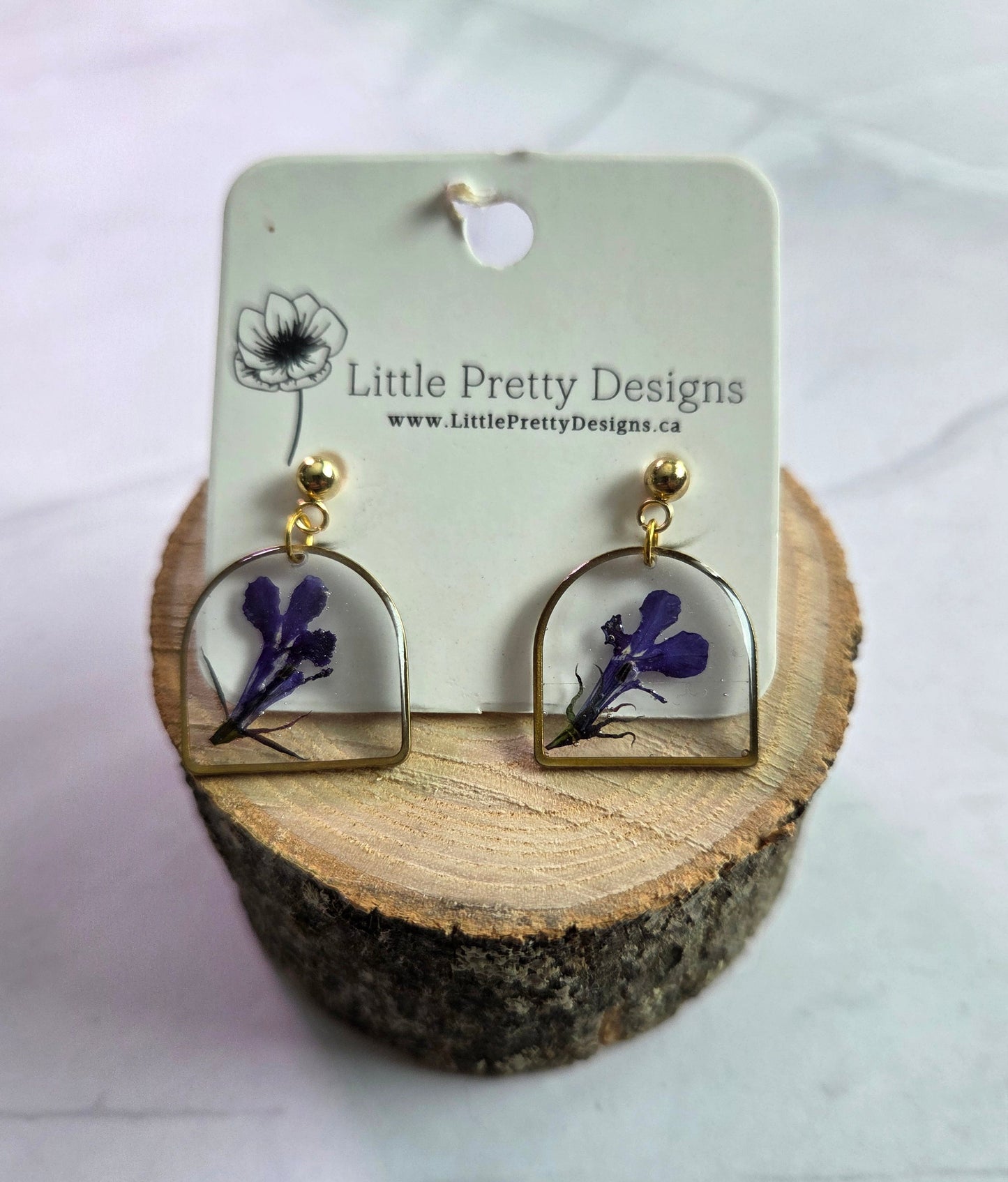 Pressed Flower Earrings