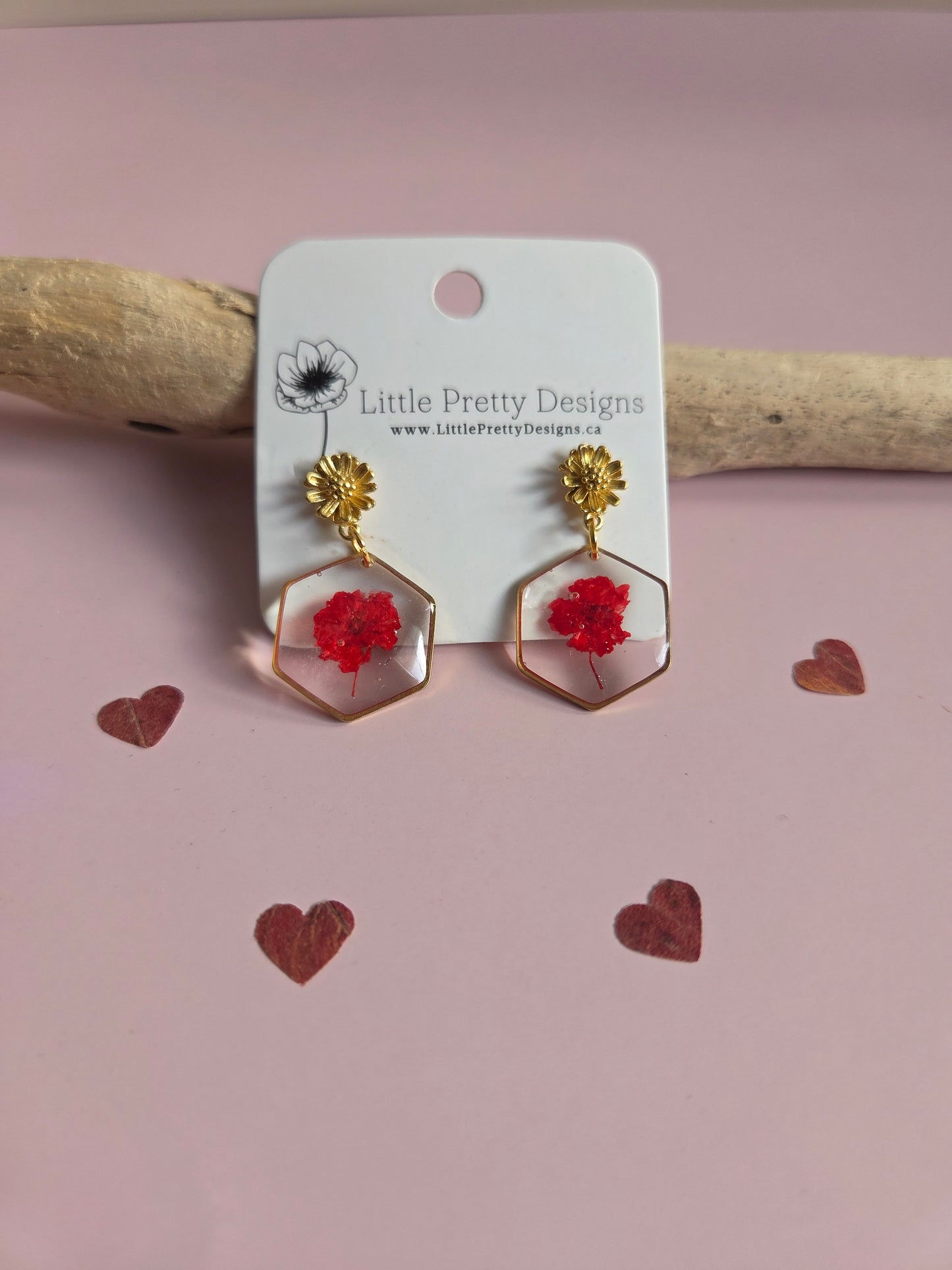 Pressed Flower Earrings