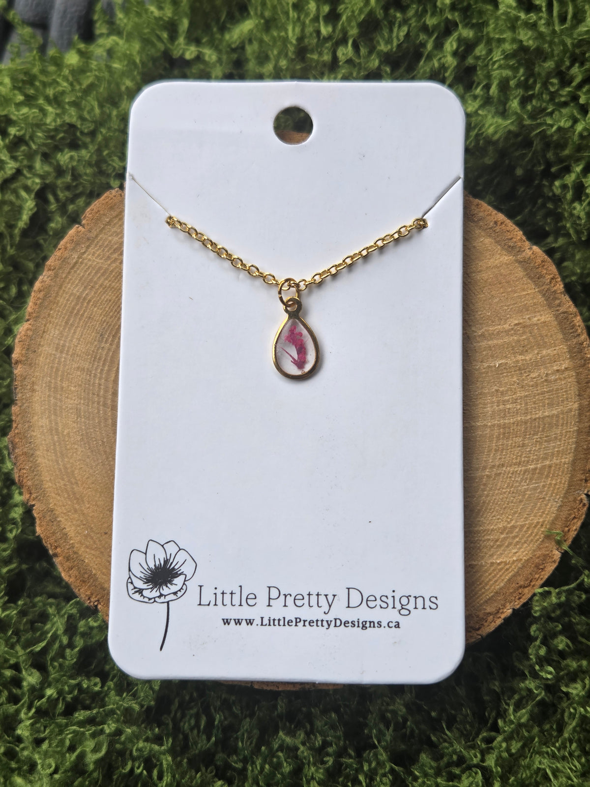 Pressed Flower Necklace