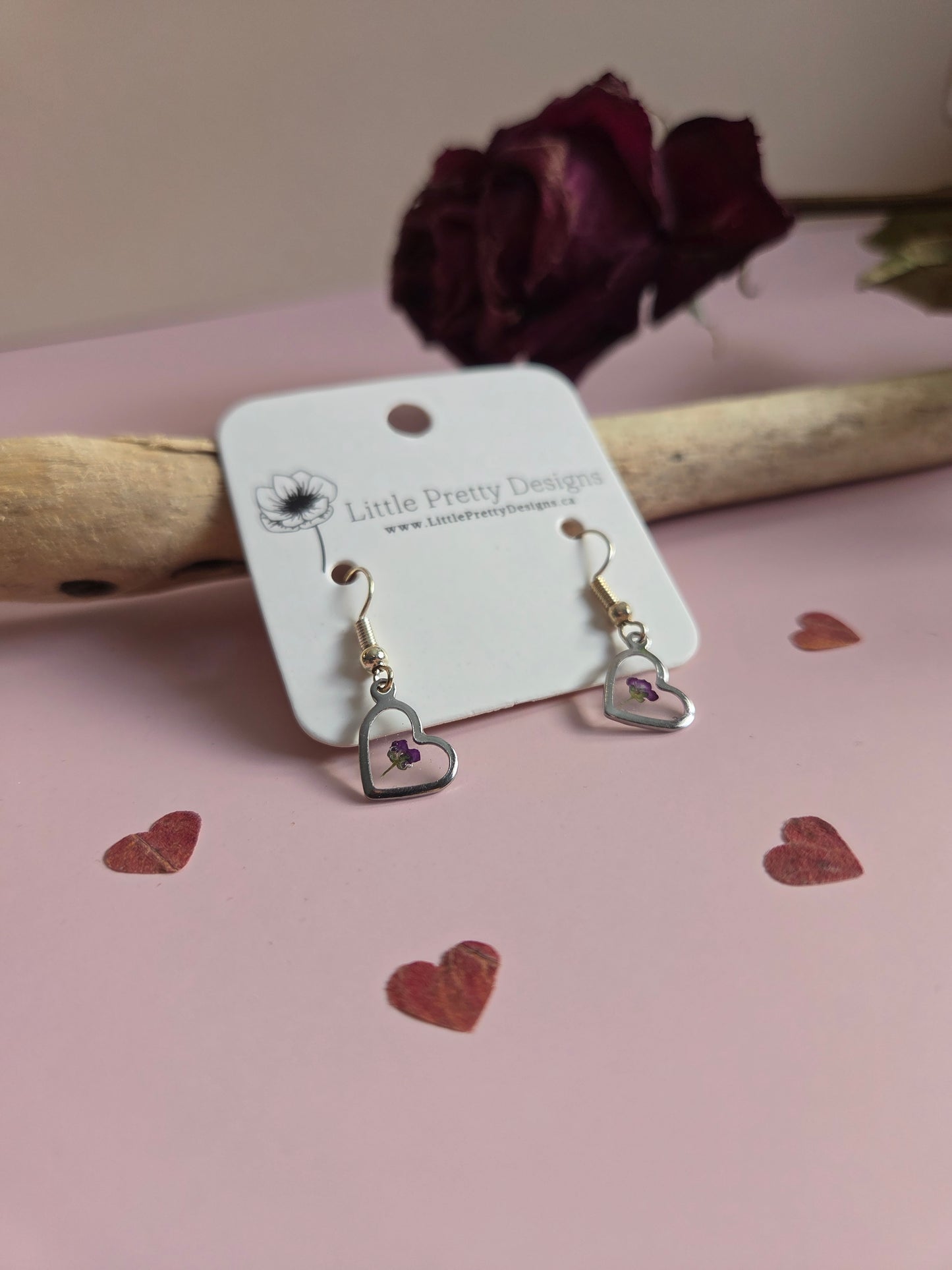 Pressed Flower Earrings