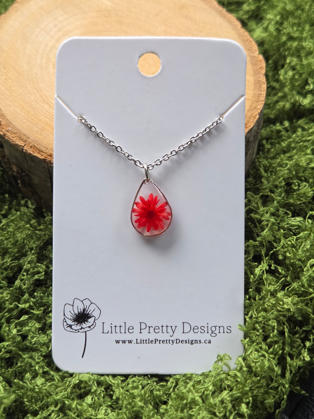 Pressed Flower Necklace