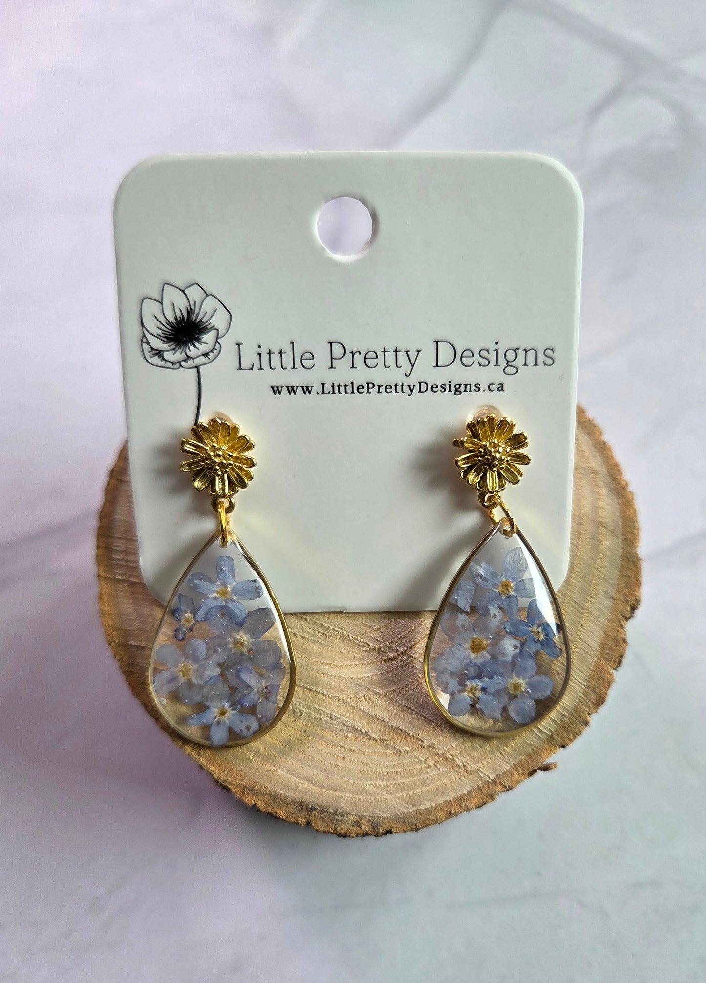 Pressed Flower Earrings