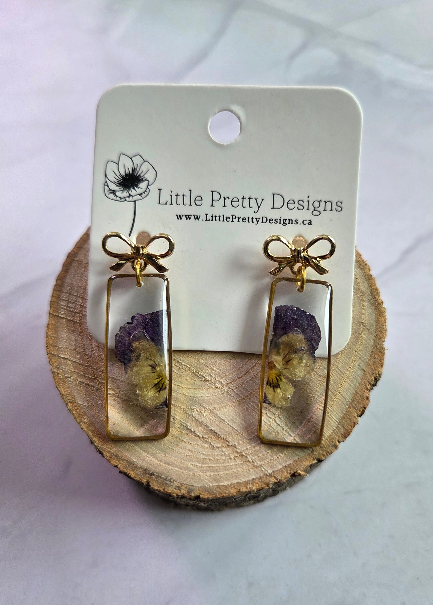 Pressed Flower Earrings