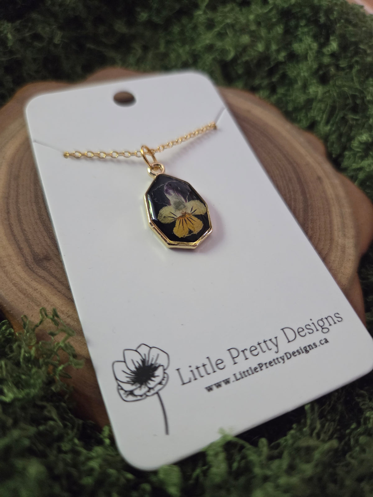 Octagon Flower Necklace