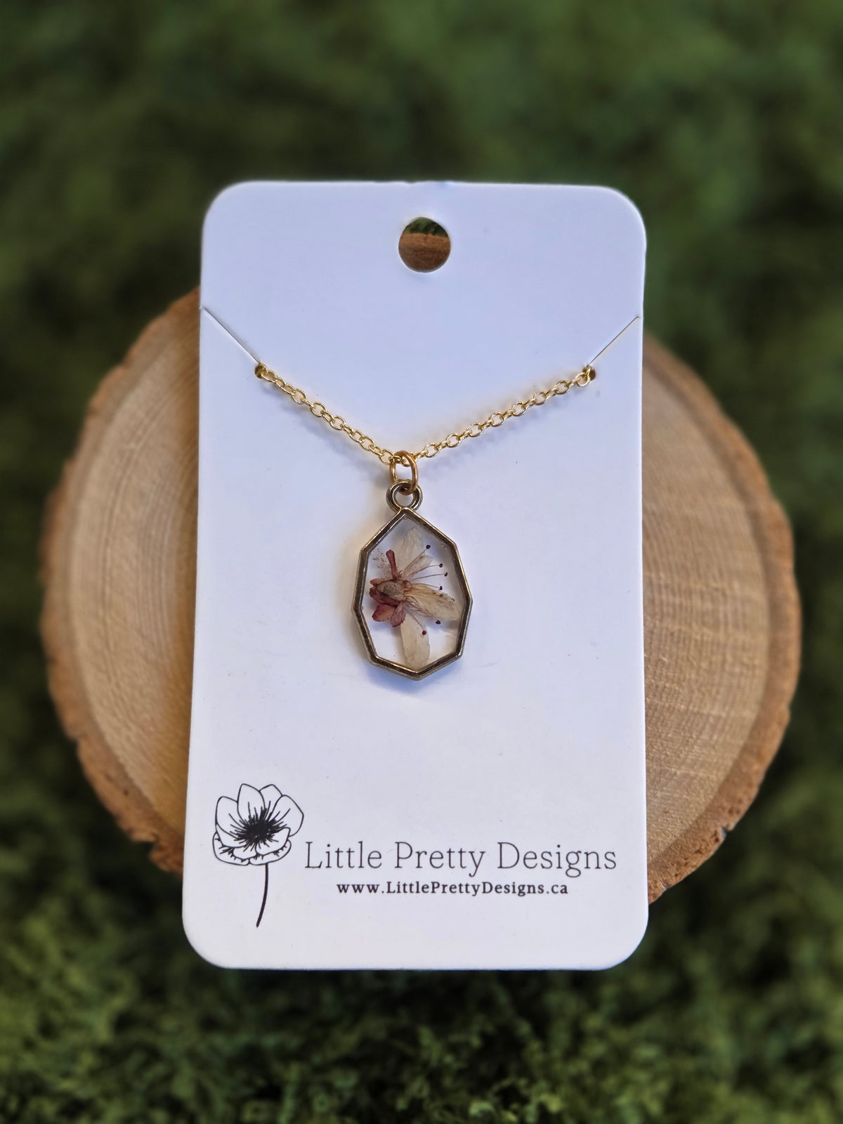 Pressed Flower Necklace