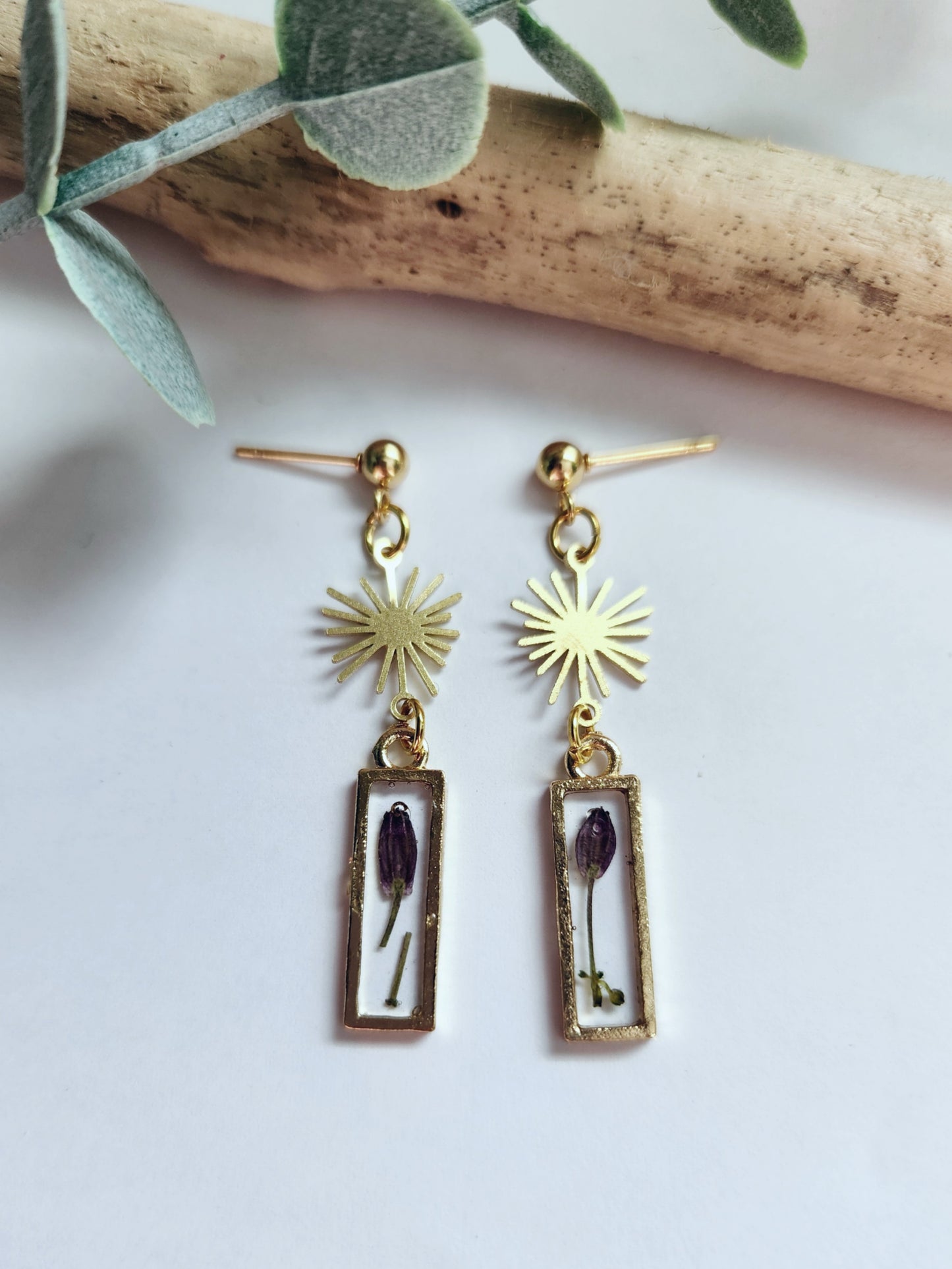 Dainty Floral Drop Earrings