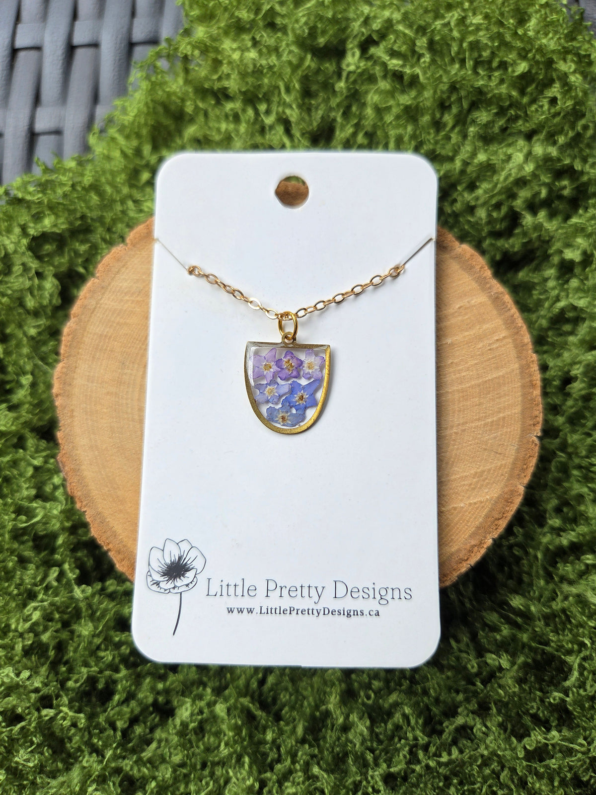Pressed Flower Necklace