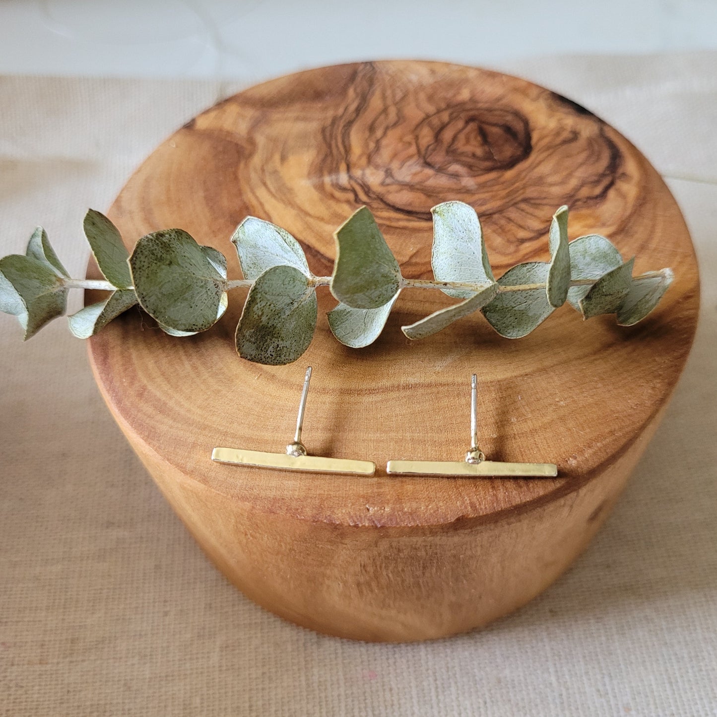 Gold Plated Bar Studs