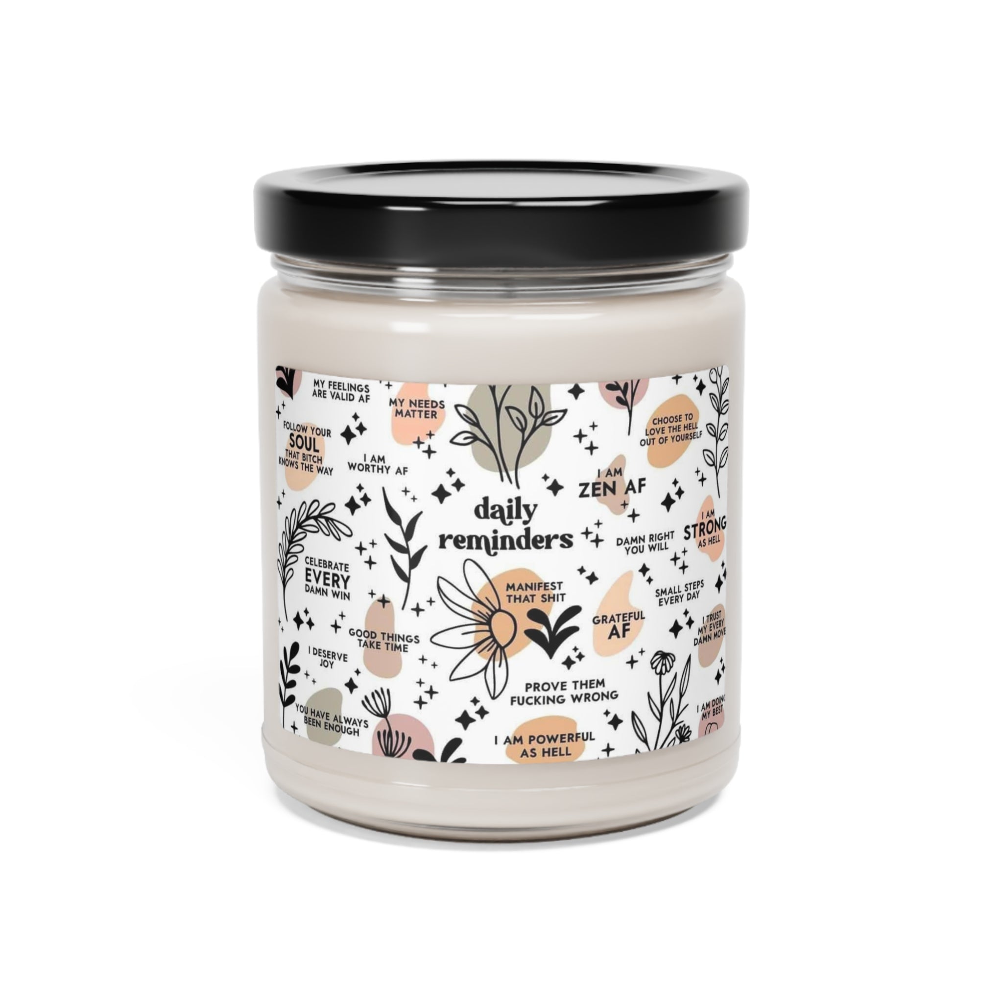 Daily Reminders Scented Soy Candle, 9oz