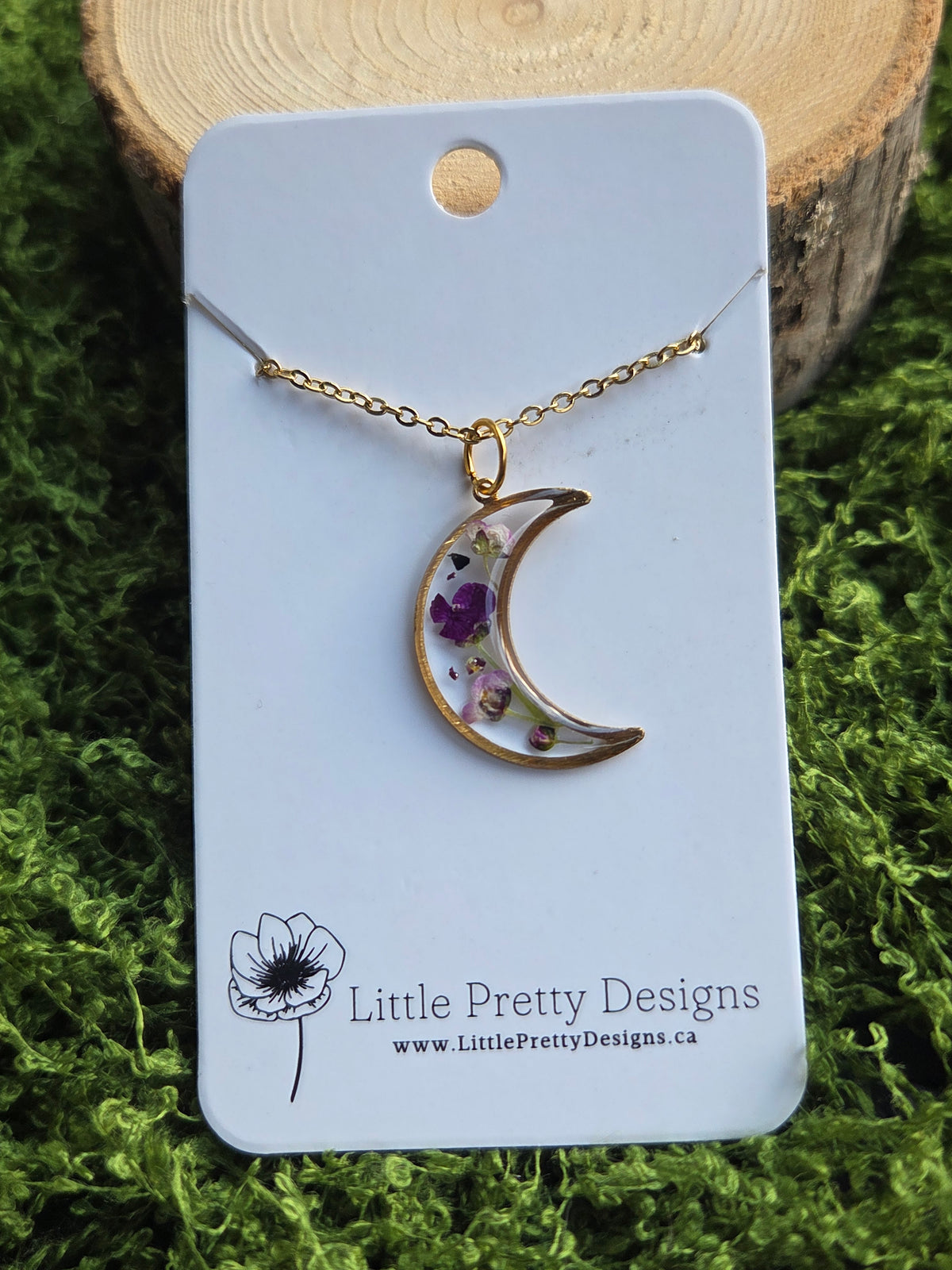 Pressed Flower Necklace