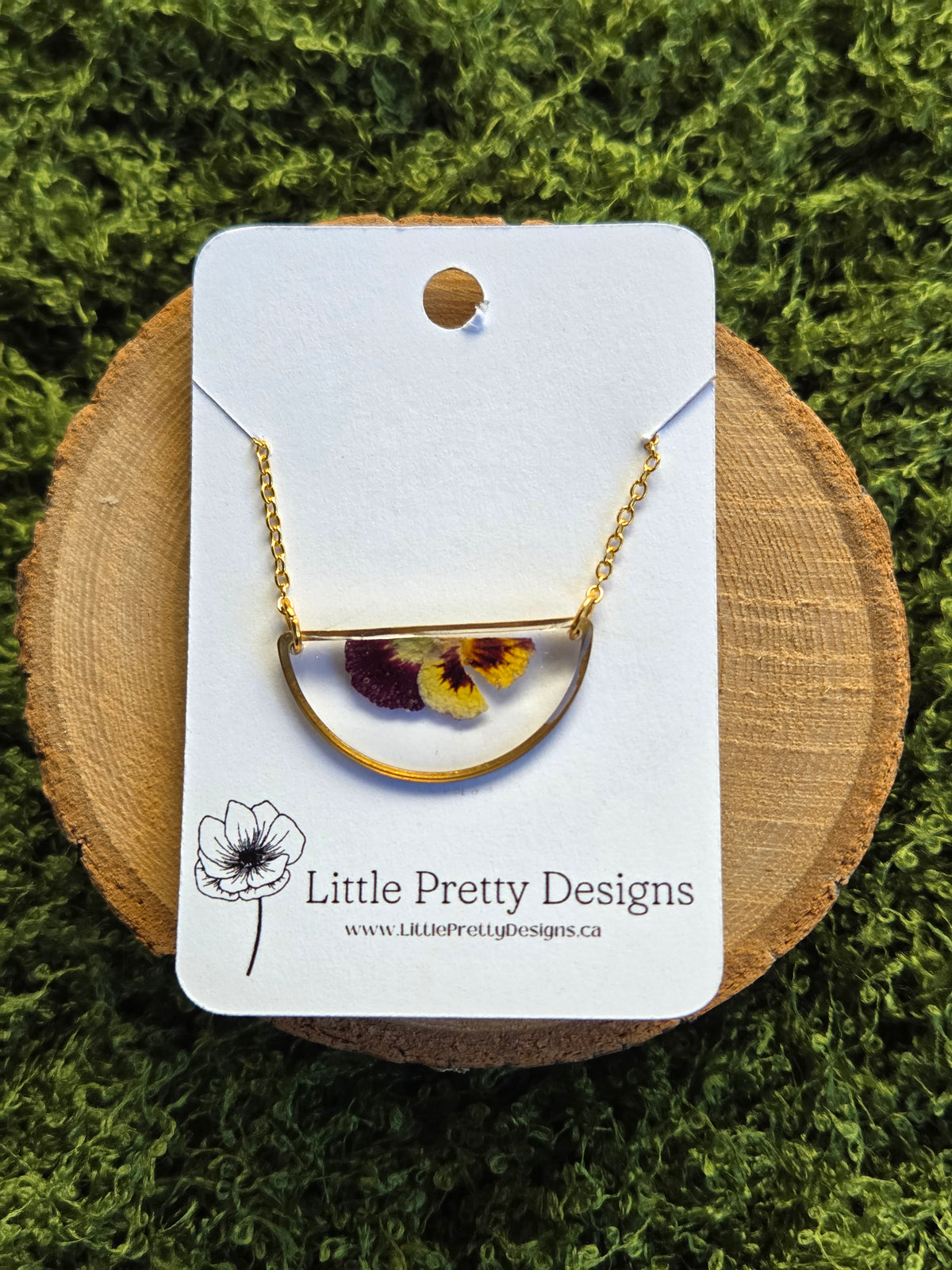 Pressed Flower Necklace