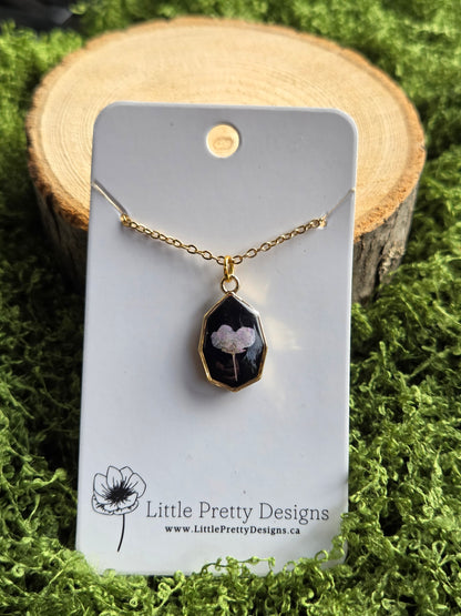 Pressed Flower Necklace