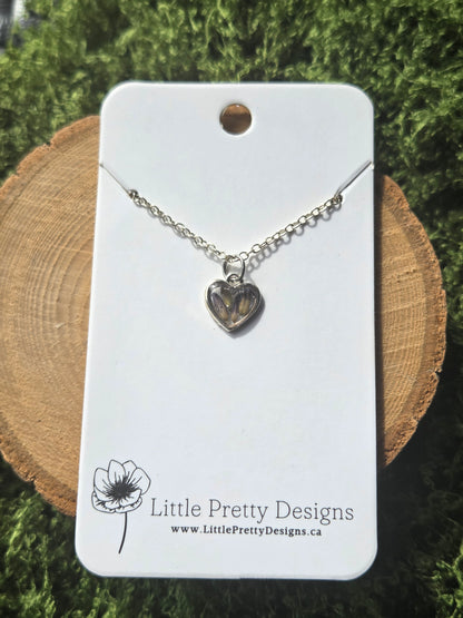 Heart flower Necklace