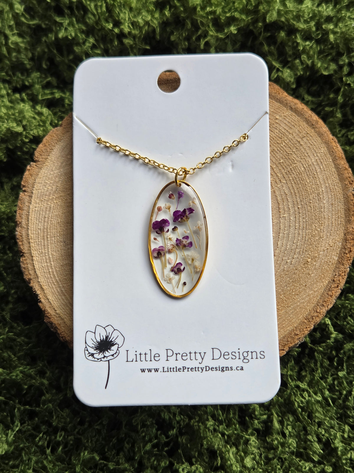 Pressed Flower Necklace