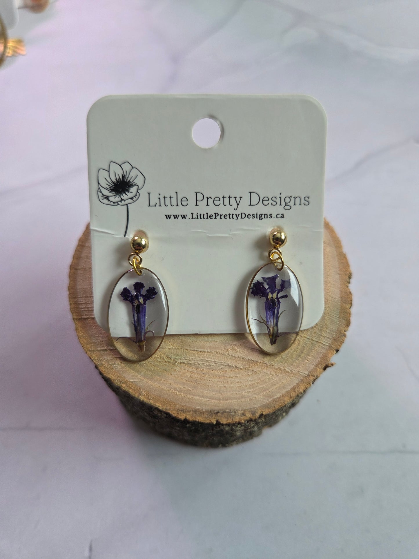 Pressed Flower Earrings