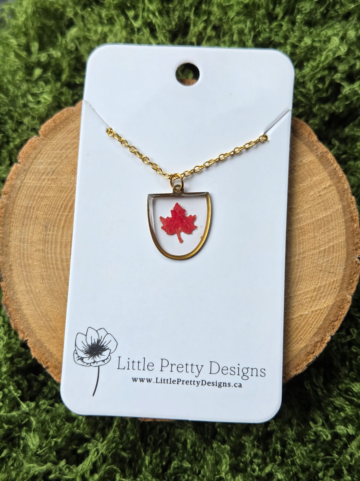 Pressed Flower Necklace