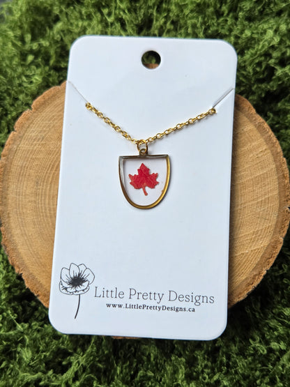 Pressed Flower Necklace