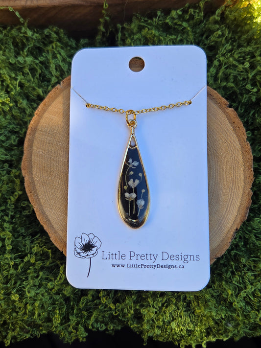 Teardrop Flower Necklace