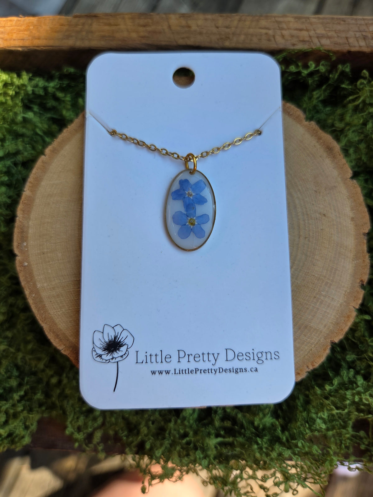 Pressed Flower Necklace
