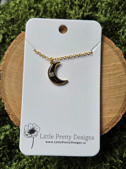 Mini moon Flower Necklace