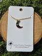 Mini moon Flower Necklace