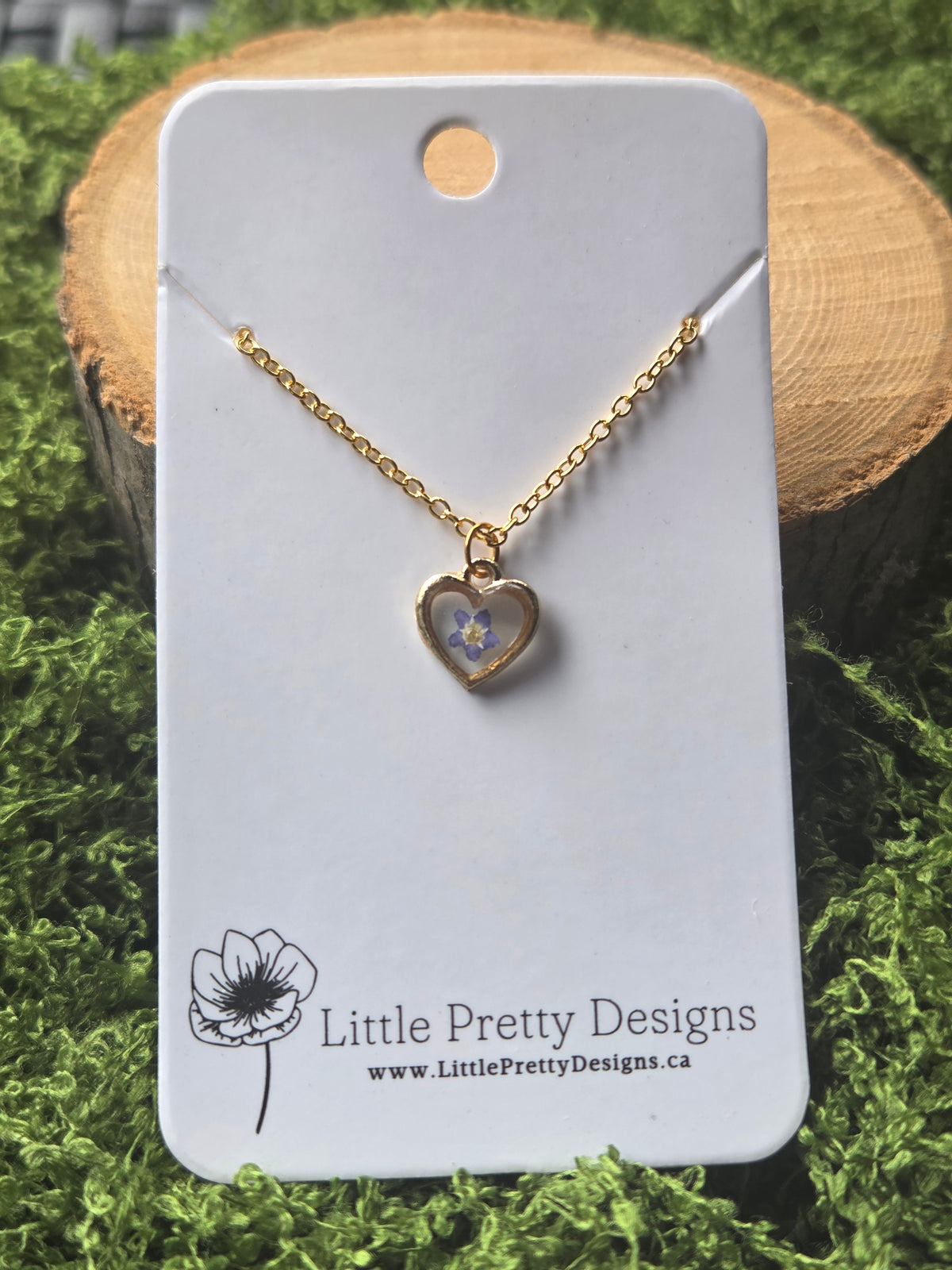 Heart flower Necklace