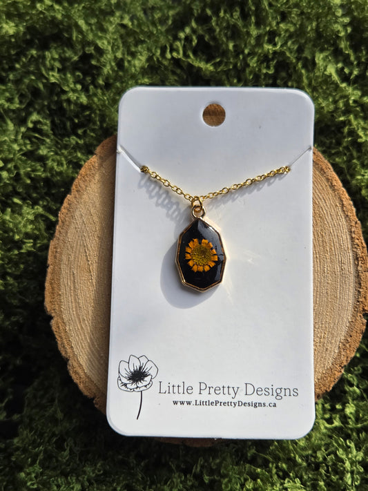 Pressed Flower Necklace