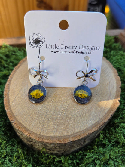 Pressed Flower Earrings