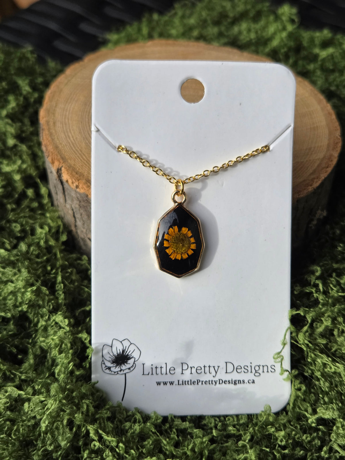 Pressed Flower Necklace